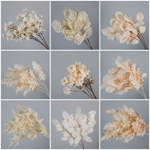 香槟色婚庆仿真花材10枝装绢花假花订婚宴舞台装饰婚礼堂路引插花