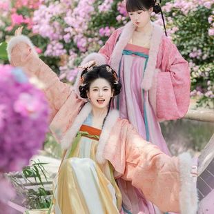 新款汉服出租【云歌赋】齐胸套装披袄唐制汉服女款成人秋冬款租赁