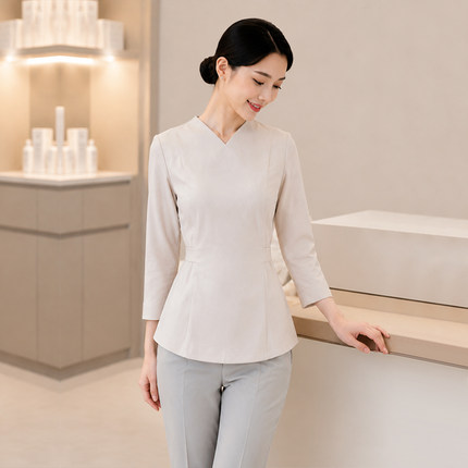 美容师工作服女美容院皮肤管理师SPA技师医美咨询师工服四季套装