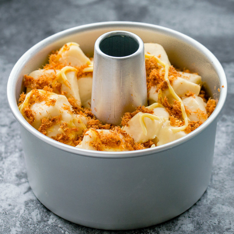 爱享佳中空烟囱戚风蛋糕模具活底阳极不沾4寸6寸7寸8寸9寸