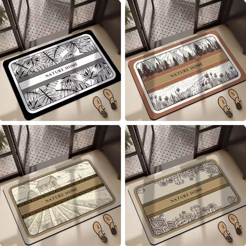 浴室柜硅藻泥门口吸水脚垫