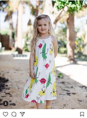 【鬼母】mini rodini 夏款 蔬菜吊带连衣裙 不退可换码一次