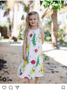 【鬼母】mini rodini 夏款 蔬菜吊带连衣裙 不退可换码一次