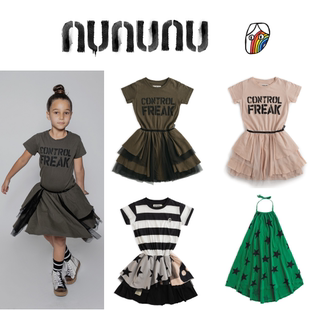 【鬼母家】nununu 22春夏新款   女童多款短袖/无袖连衣裙 不退