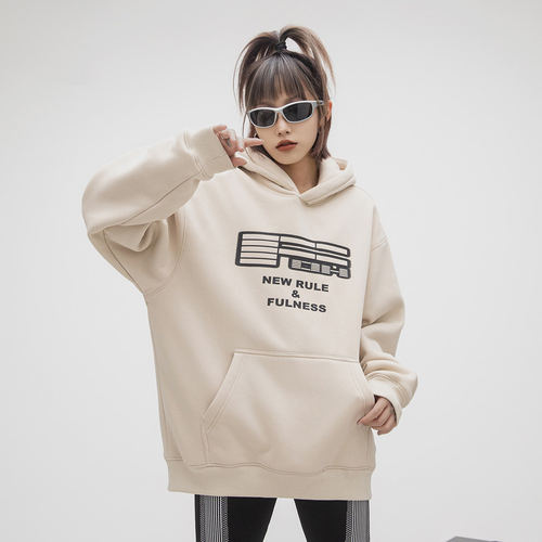 380g重磅字母印花加绒卫衣女