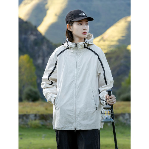 2026秋季新款山系轻户外旅行登山撞色夹克外套男女同款情侣装