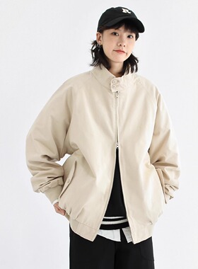 春秋季宽松廓形哈林顿G9夹克新款宽松休闲立领外套男