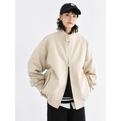 春秋季宽松廓形哈林顿G9夹克新款宽松休闲立领外套男