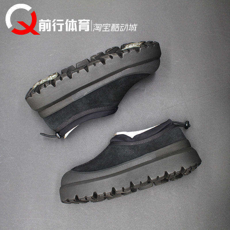 UGG保暖防滑低帮黑色雪地靴
