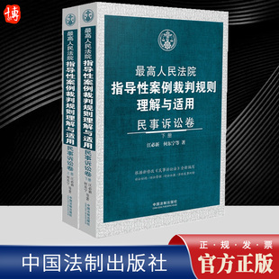 上下册 民事诉讼卷 江必新 何东宁 社9787521637786 2024新书 中国法制出版 最高人民法院指导性案例裁判规则理解与适用