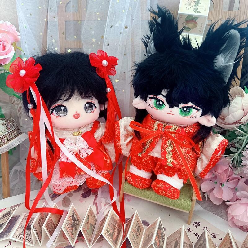 棉花娃娃新年红衣服上新优惠