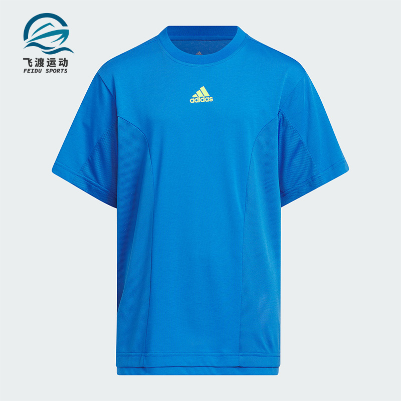 阿迪达斯大童运动短袖
