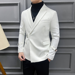 2024春装  长期做 金属卡扣西装斜扣西服男士外套DX2210-P160图片
