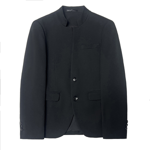 春装中式立领西装高级感男中山装 二件套西服套装LJT2306-P210图片