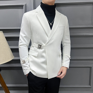 2024春装  长期做 金属卡扣西装斜扣西服男士外套DX2210-P160图片