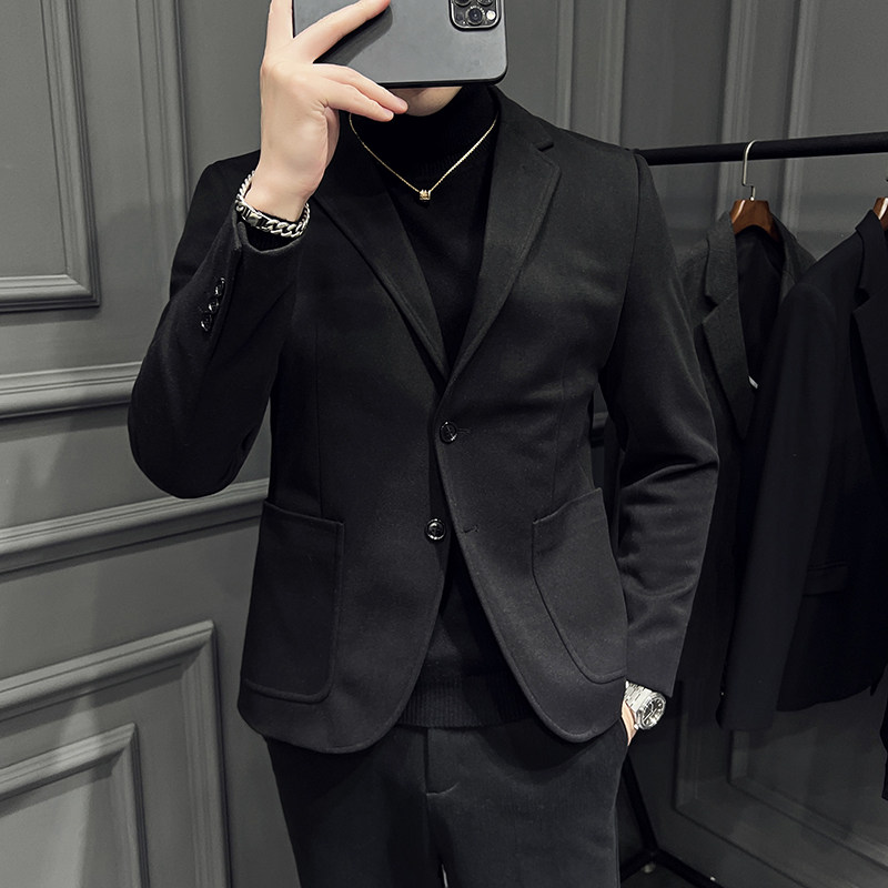2025秋冬高品质加厚保暖毛呢西服男士西装外套DX2219-特P100,男装西服,星座197