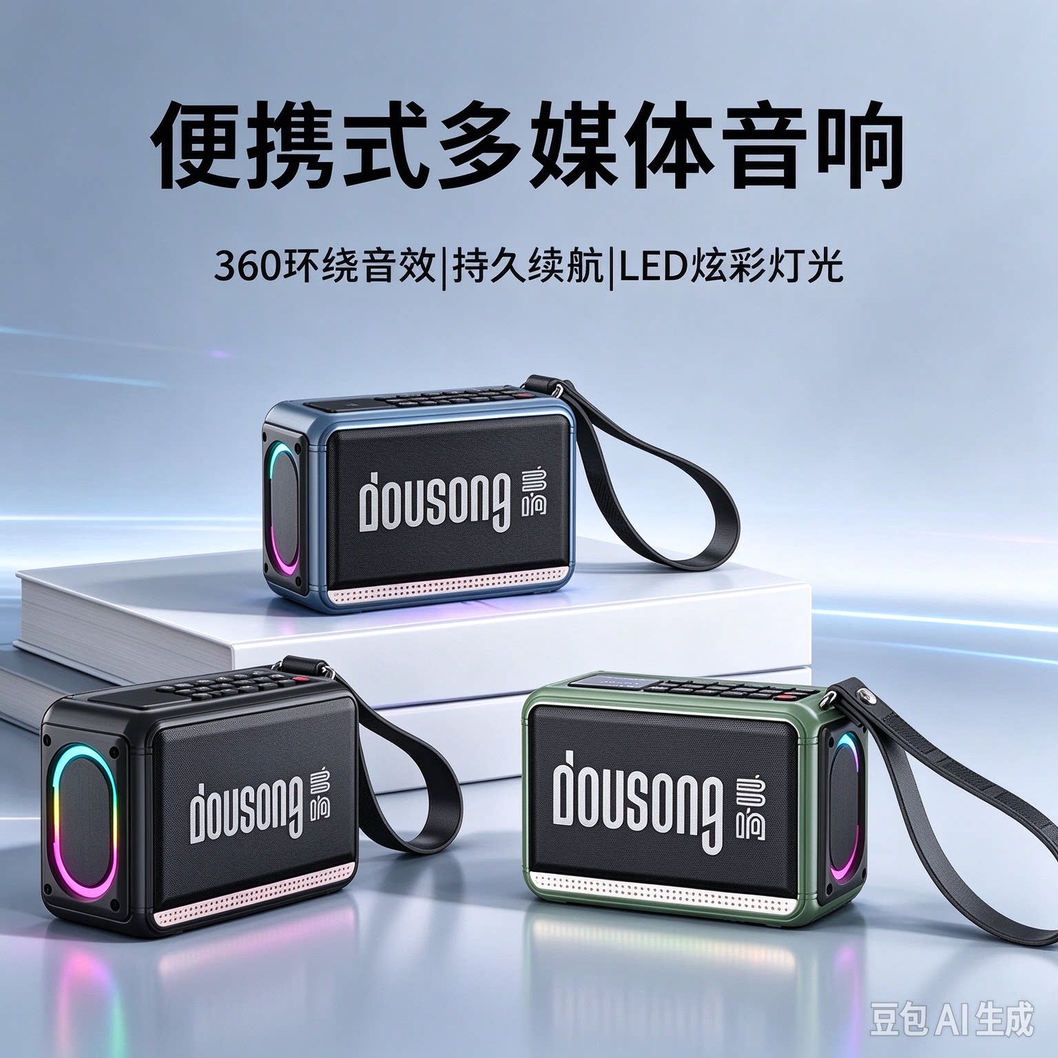 多响XD101无线蓝牙音箱数字点歌双插卡优盘FM收音机重低音双振膜