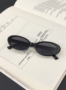 Jennie同款墨镜韩版椭圆形复古风