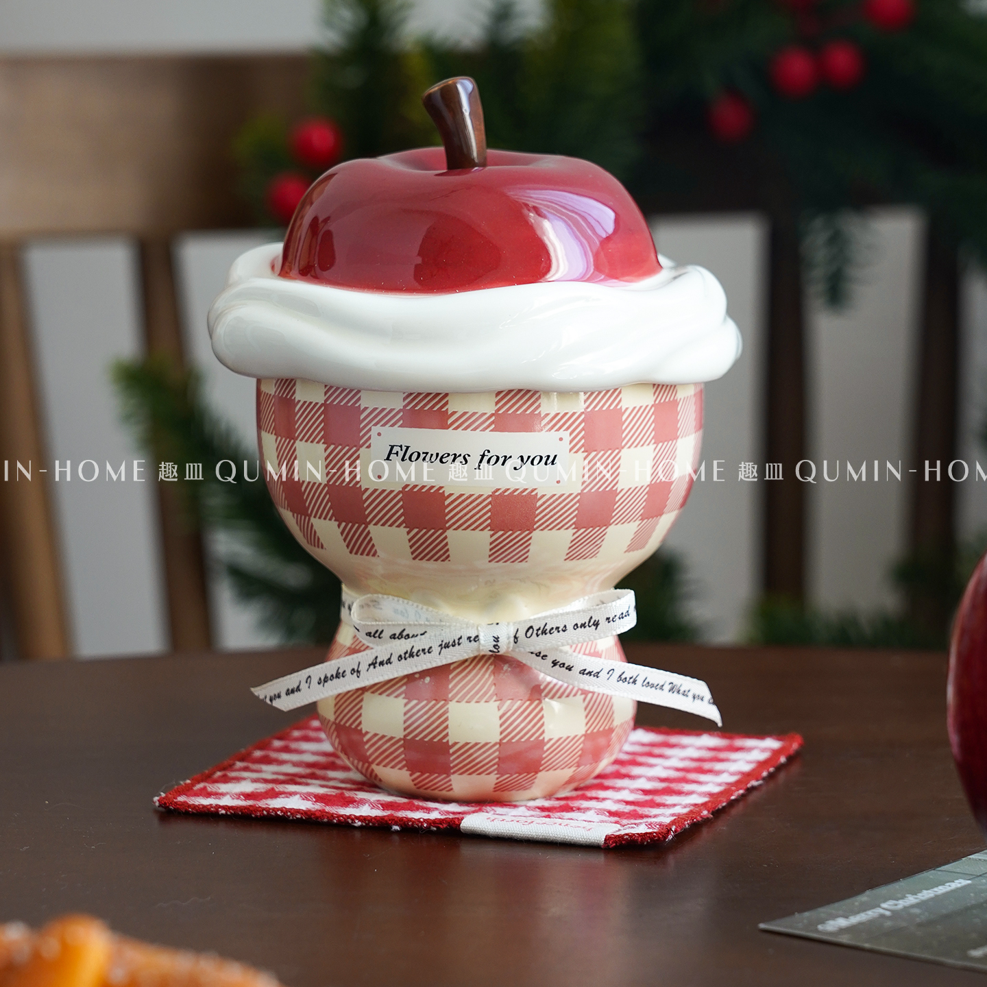 趣皿设计高颜值圣诞苹果杯马克杯