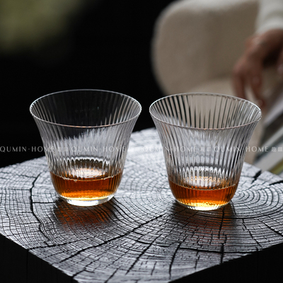 趣皿ins风简约玻璃杯子高级感冷饮杯咖啡杯果汁杯家用办公室茶杯