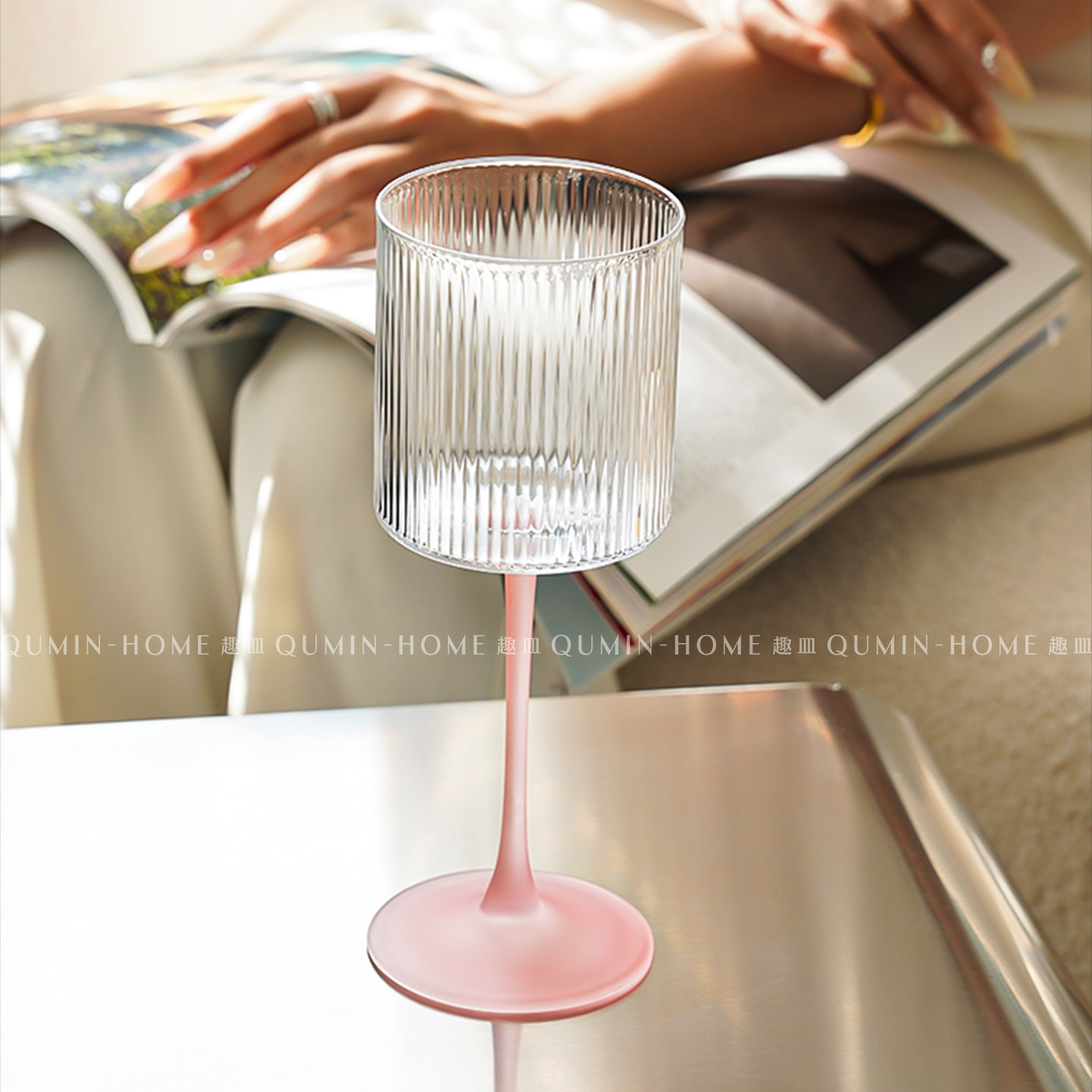 趣皿ins条纹香槟杯高脚玻璃杯家用微醺红酒杯葡萄酒杯甜气泡酒杯,餐饮具,甜酒/香槟杯,淘宝优惠券,粉丝福利购,淘宝优惠卷