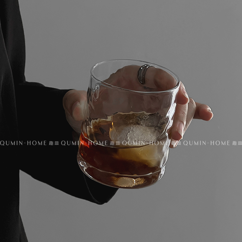 蜂巢玻璃杯Qumin透明简约