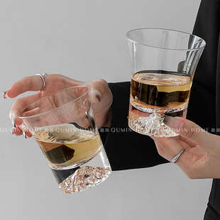 趣皿中古威士忌酒杯高级感洋酒杯高颜值家用白酒杯日式 玻璃酒杯子