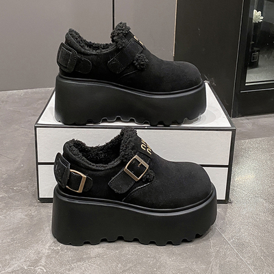 棉鞋2024新款一脚蹬勃肯鞋