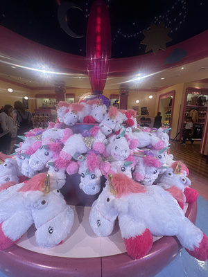 日本本土USJ环球影城独角兽fluffy玩偶发箍书包保温杯钥匙扣挎包