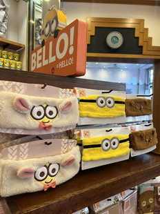 现货日本本土USJ环球影城小黄人Tim熊可爱卡通发圈头绳发绳发带