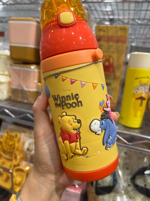 日本本土迪士尼Winnie小熊维尼噗噗吸管杯卡通儿童380ml