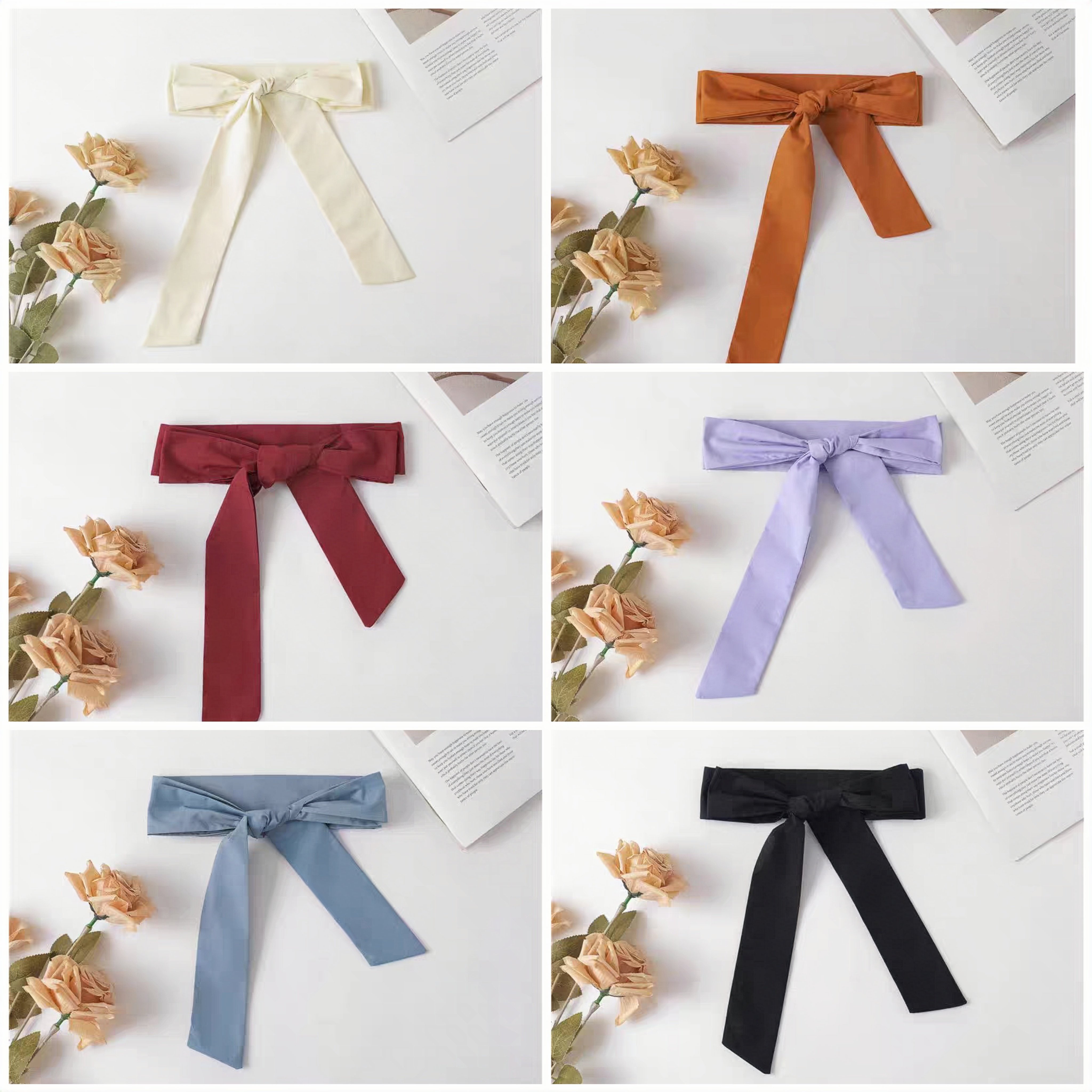 聚酯纤维棉腰带宽装饰蝴蝶结绑带衬衣简约服装配件收腰布条系带潮