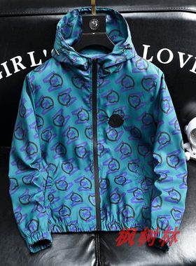 运动休闲连帽两道杠学生班服夹克