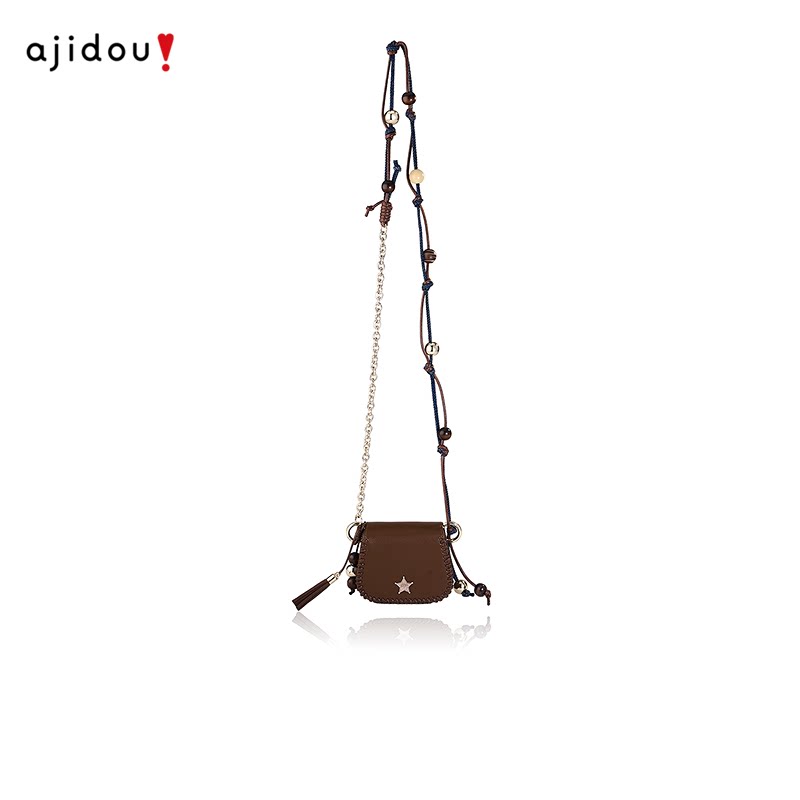 AJIDOU阿吉豆玩具总动员联名胡迪元素星星徽章复古迷你手提零钱包