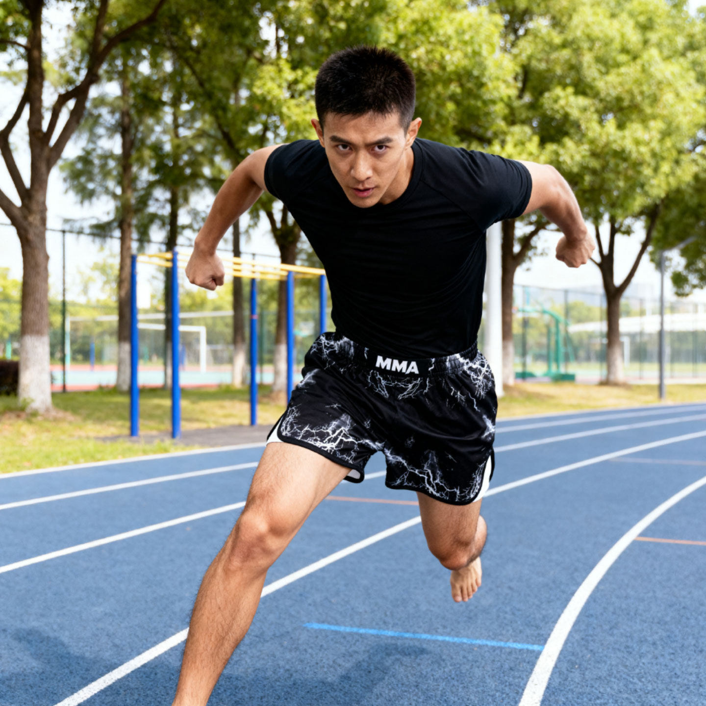 泰拳搏击运动训练短裤男女比赛格斗MMA健身衣速干UFC透气透气亲肤