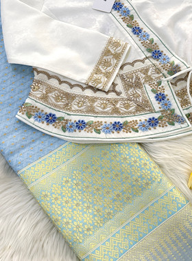 哆哩傣 西双版纳傣族服装旅游拍照打卡气质温柔东南亚风格套装