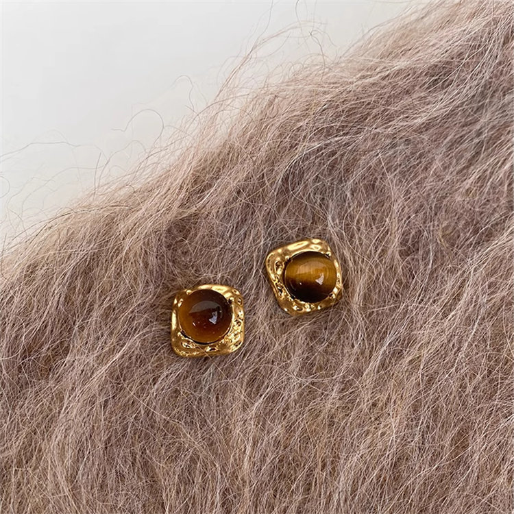 复古高级感美拉德虎眼石秋