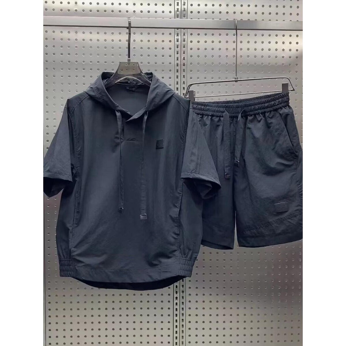 运动服套装男夏季短袖T恤篮球衣休闲短裤两件套韩版潮流2025