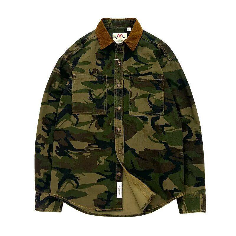 工装迷彩夹克男春秋薄款飞行员运动外套秋季机能风棒球服牛仔衣潮