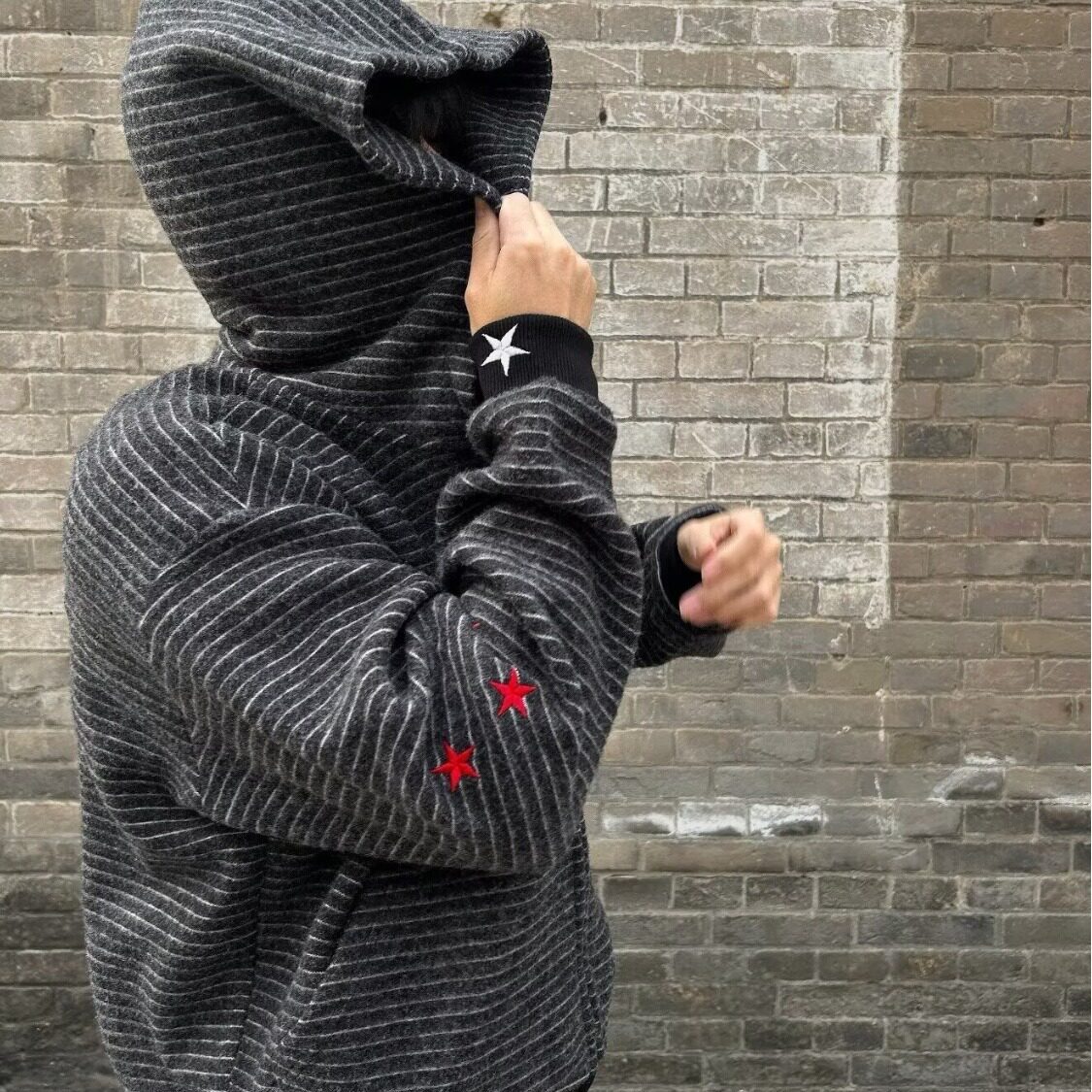 大E小e童装冬新款男童女童撞色字母一体绒运动加绒加厚外套25202