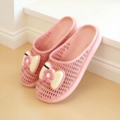 居家镂空洞洞鞋 女新款 防滑软底凉拖 越南温突外穿包头半拖鞋 夏季