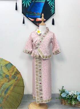 儿童西双版纳傣族异域风情服装小朋友日常装女男童舞蹈葫芦丝演出