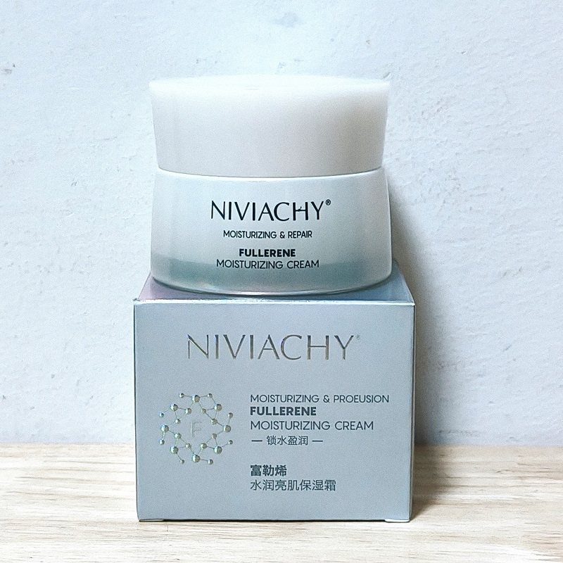 妮薇雅姿富勒烯水润亮肌保湿霜 补水霜55g 专柜正品 补水保湿提亮