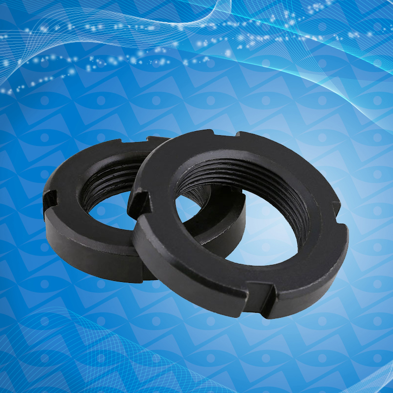 GB812四槽锁紧螺母止退国标圆螺母圆螺帽带槽螺母M39-M75