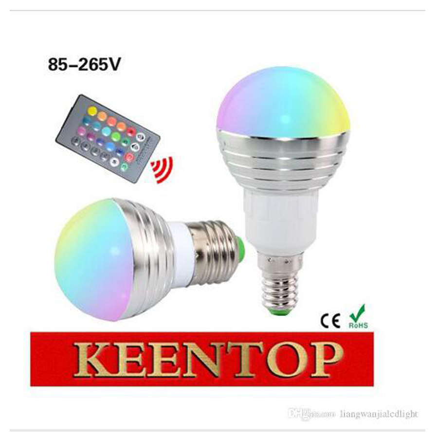 LED intelligence RGB Discoloration Bulb 3W Watt color bulb E27 Screw Colorful energy saving light remote control Night lightin the Decoration main material , Light source ,  LED Light source ,  LED Single lamp  category - from Buy2taobao.com to provide professional Taobao agent buy service