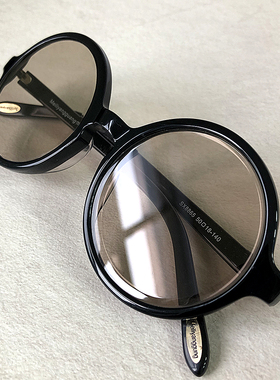 东海水晶眼镜石头镜纯天然黑框圆形太阳眼镜男墨镜防辐射养眼护目