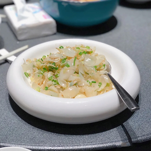 酒店餐具农家乐炒菜盘热菜小炒盘川菜深盘陶瓷特色中式 圆形盘白色