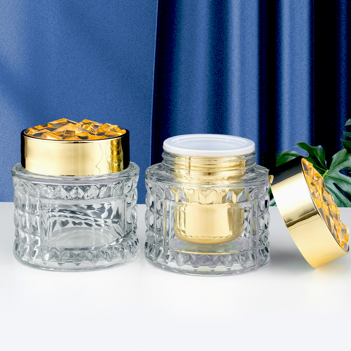 高档玻璃面霜瓶化妆品包装瓶