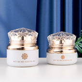 白色玻璃瓶30g膏霜瓶50g水晶盖40ml泵头瓶空瓶容器个护包材瓶现货