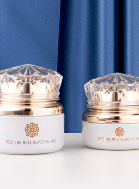 白色玻璃瓶30g膏霜瓶50g水晶盖40ml泵头瓶空瓶容器个护包材瓶现货